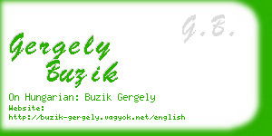 gergely buzik business card